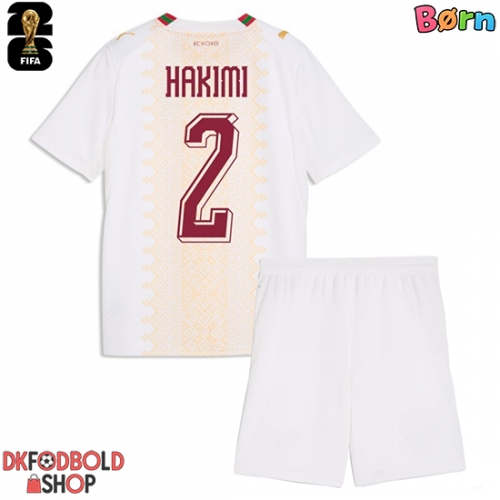 Marokko Achraf Hakimi #2 Udebanesæt Børn VM 2026 Kort ærmer (+ korte bukser)